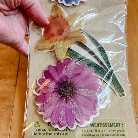 x2 Crafter's Square Stickers Autocollant Butterflies & Flowers Large Bundle lot - Picture 4 of 16